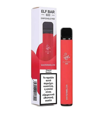 Watermelon Flavoured Elfbar (600) Disposable Vapes Image